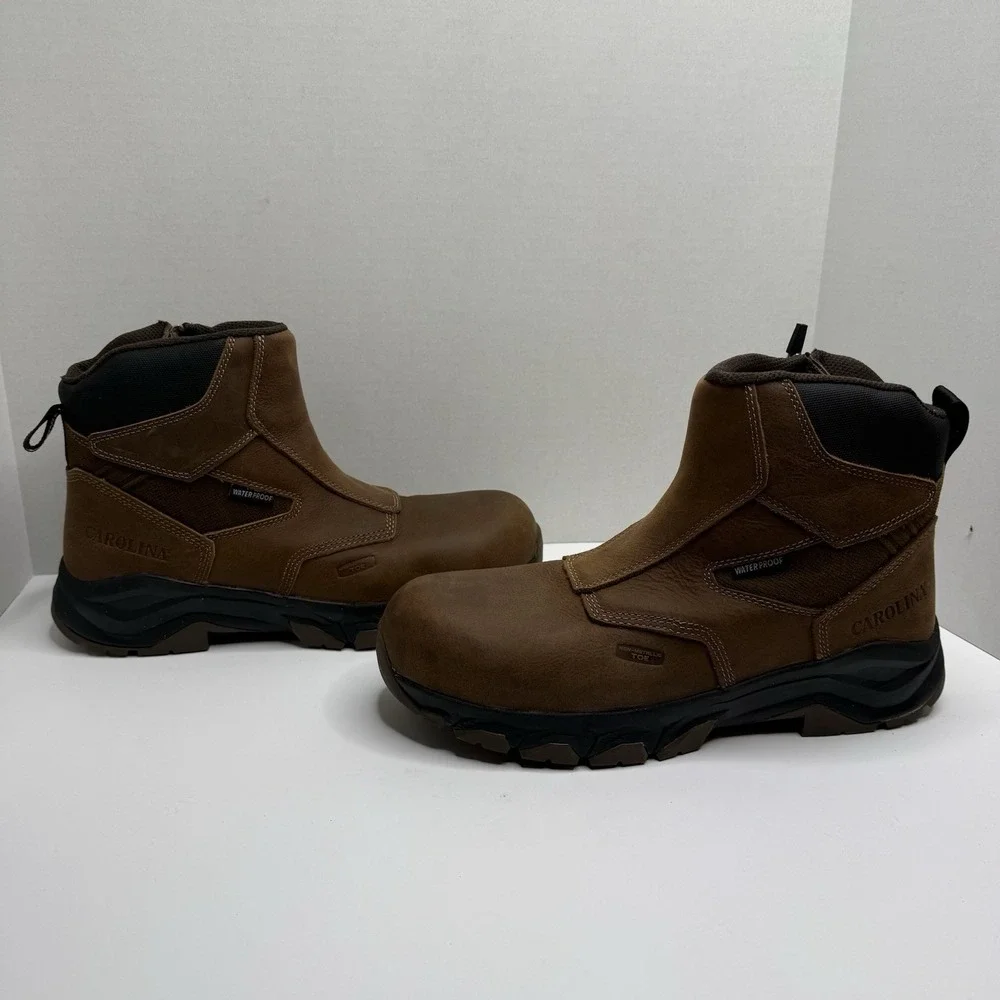 Carolina CA5550 Men’s 12 D Waterproof Side Zip Comp Toe Work Boots NEW